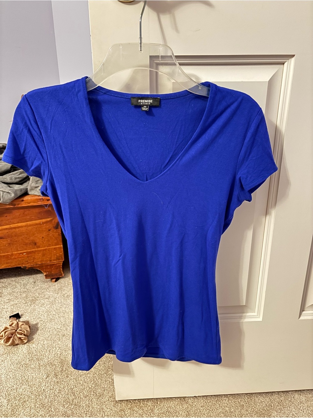 Premise Royal Blue V-Neck Short Sleeve Tee